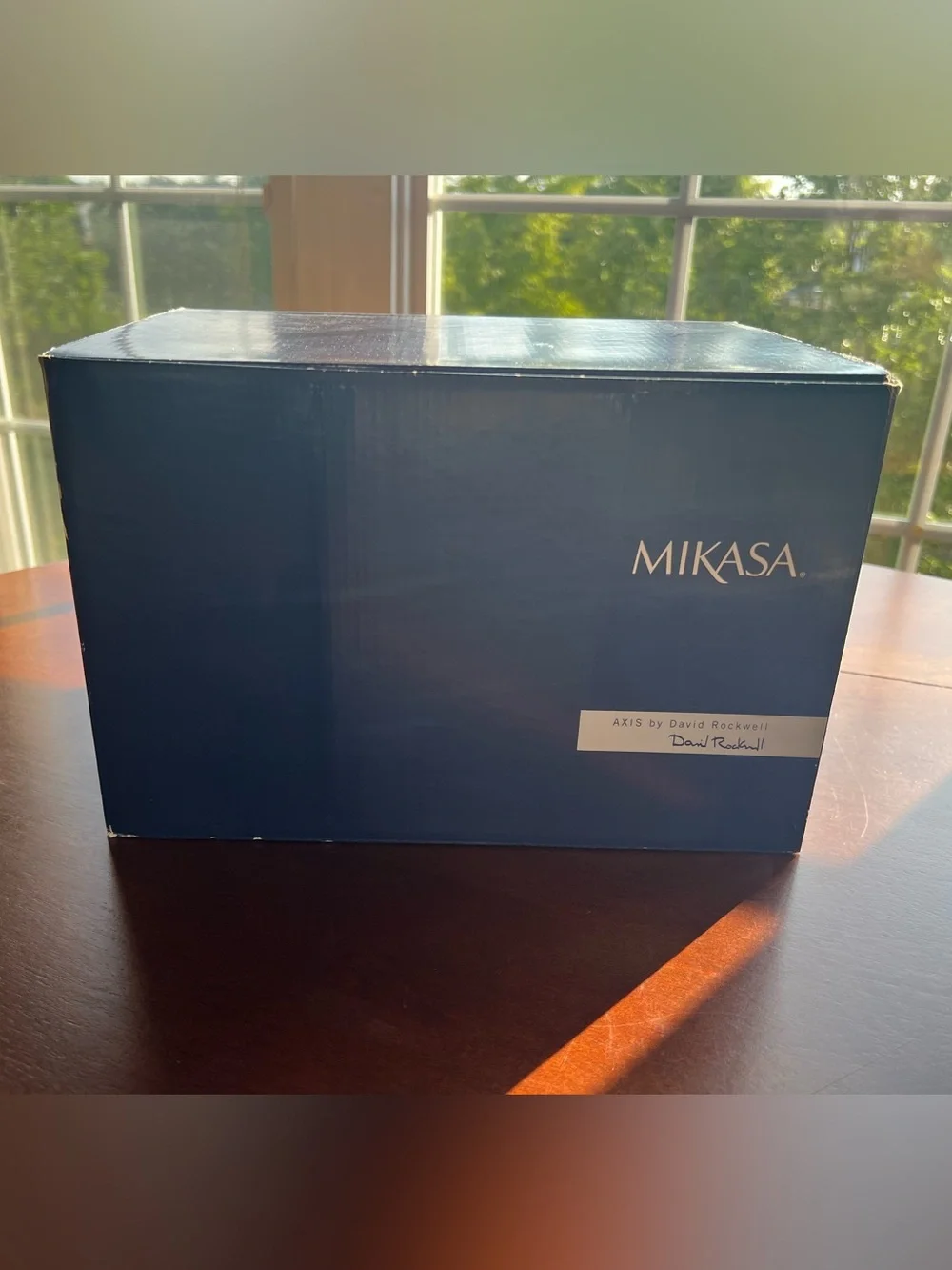 Mikasa Glass Martini Coupes w/ Silver-Tone Stems Set of 6 Axis by David Rockwell
